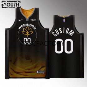 Golden State Warriors Custom Nike 2022-23 City Edition Musta Pelipaidat Swingman - Lasten